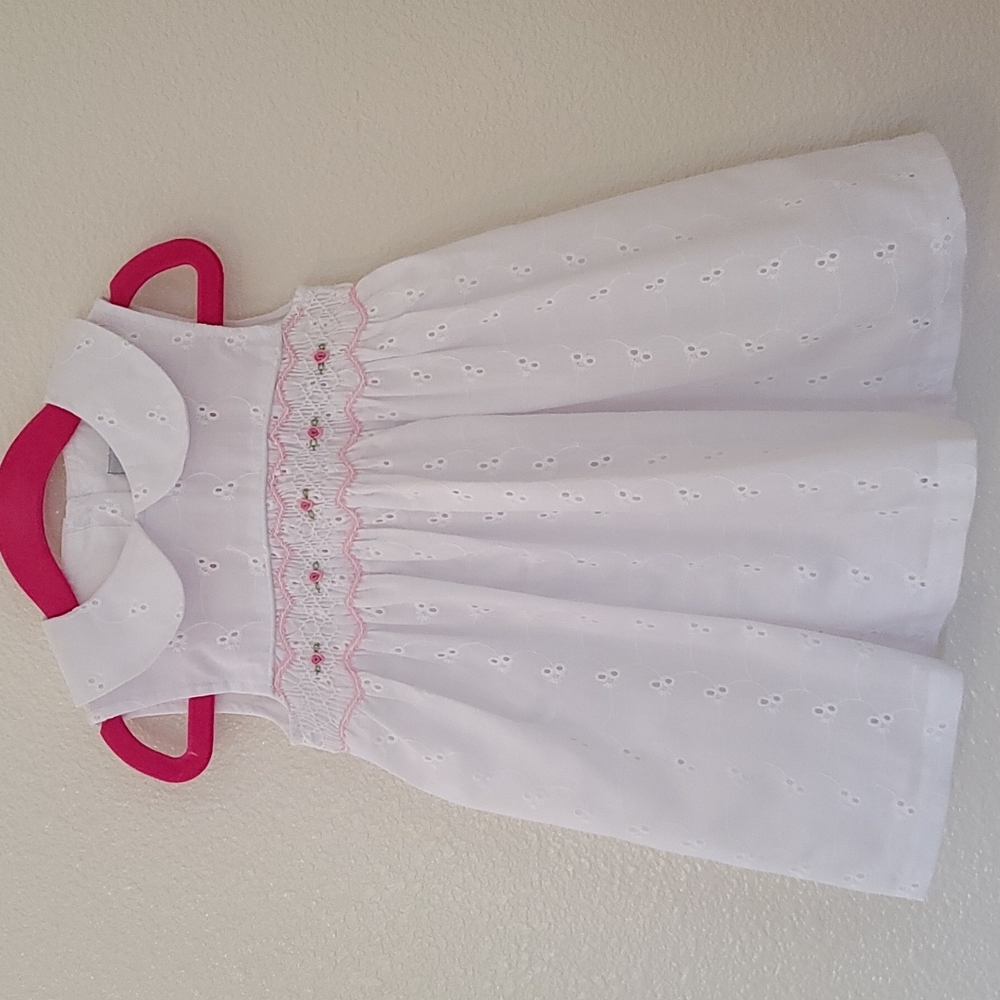 Mia Juliana Smocked Eyelet Dress